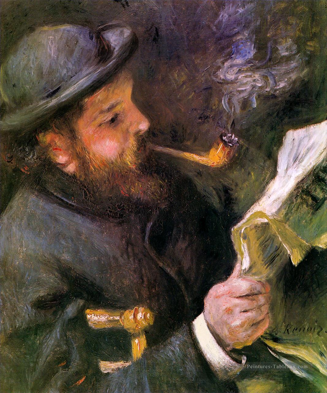 Claude Monet Lecture d’un journaliste Pierre Auguste Renoir Peintures à l'huile